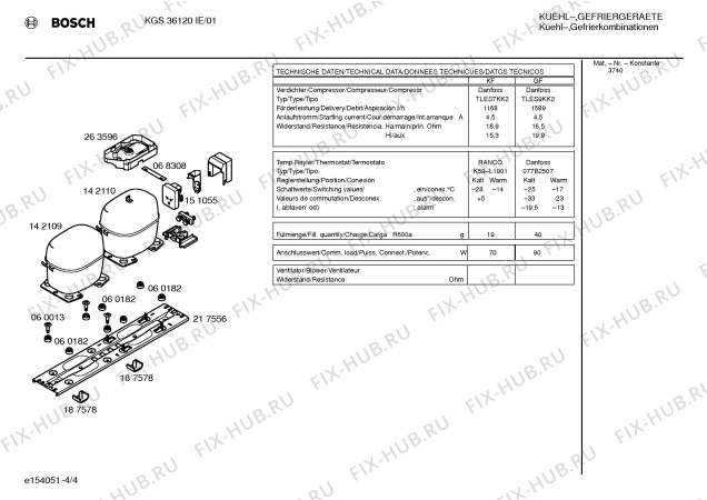 Взрыв-схема холодильника Bosch KGS36120IE - Схема узла 04