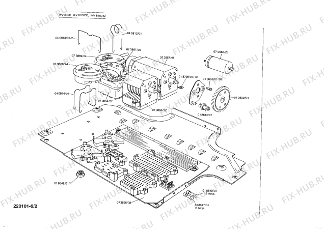 Схема №1 WV810042 SIWAMAT 810 с изображением Переключатель для стиралки Siemens 00040794