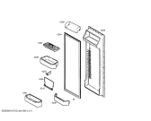 Схема №2 KG57U95SKD с изображением Внутренняя дверь для холодильника Siemens 00235570