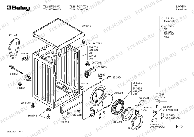 Схема №1 T8211R SIWAMAT XL 53211 с изображением Панель управления для стиралки Bosch 00352601