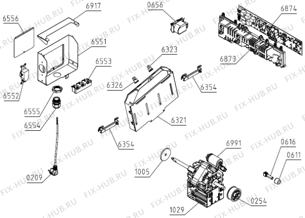 Взрыв-схема стиральной машины Asko T208C.W.U (588198, TD75.B280) - Схема узла 05