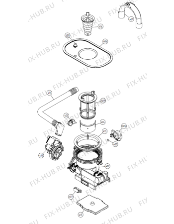 Схема №2 D3900 Prof AU   -Titanium (900001371, DW20.C) с изображением Микромодуль для электропосудомоечной машины Gorenje 424419