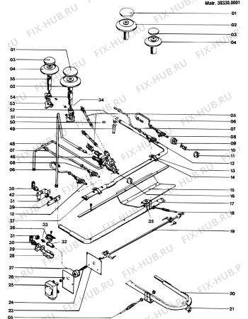 Схема №1 KN9003WIG (F005827) с изображением Решетка на поверхность для плиты (духовки) Indesit C00040787