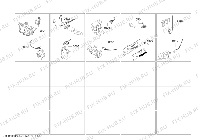 Схема №1 WFP1003C7 PerfectVario 7 с изображением Инструкция по установке и эксплуатации для стиралки Bosch 00781258