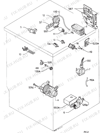 Взрыв-схема стиральной машины Zanussi FL1083 AMIE - Схема узла Electrical equipment 268