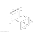 Схема №2 HB214540E Horno siemens indp.multf.inox.mt.pt_car с изображением Передняя часть корпуса для духового шкафа Siemens 00448342