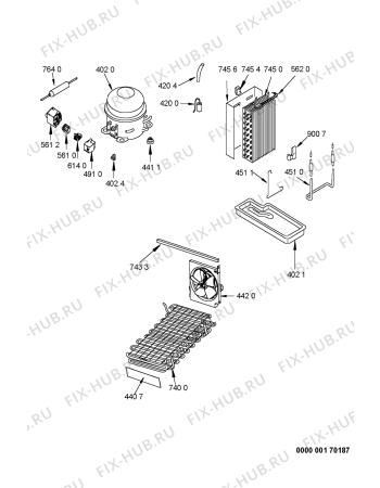 Схема №1 S21W2 D с изображением Дверца для холодильной камеры Whirlpool 481241619554