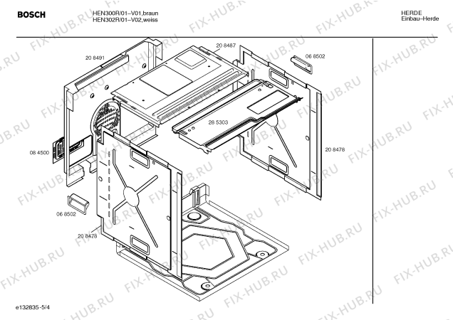 Схема №1 HEN300R с изображением Инструкция по эксплуатации для духового шкафа Bosch 00522176