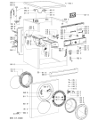 Схема №1 AWO 5105 с изображением Обшивка для стиральной машины Whirlpool 481245216726