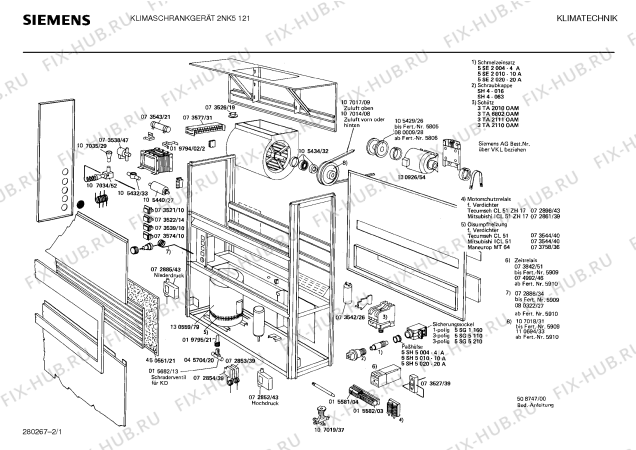 Схема №1 2NK5121 с изображением Конденсатор для стиралки Bosch 00073542