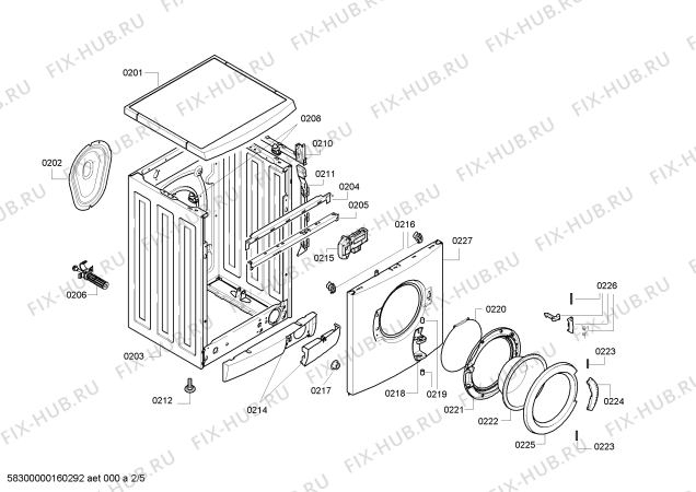 Схема №1 WAE20263TR Maxx 6 VarioPerfect с изображением Панель управления для стиралки Bosch 00708505