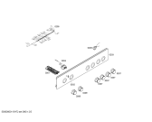 Схема №1 FRT4000DG с изображением Панель управления для электропечи Bosch 00670199