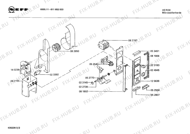 Схема №1 611854003 6006.11 с изображением Переключатель для микроволновки Bosch 00023674