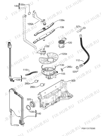 Взрыв-схема посудомоечной машины Ikea LAGAN 90279762 - Схема узла Hydraulic System 272