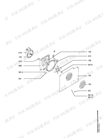 Схема №1 B4100-W с изображением Покрытие для духового шкафа Aeg 8996619252464