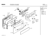 Схема №1 HEV2450EU с изображением Передняя часть корпуса для плиты (духовки) Bosch 00360446