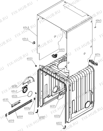 Взрыв-схема посудомоечной машины Atag VA7015QT (729122, DW40.2) - Схема узла 07