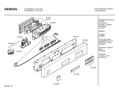 Схема №1 SE35230SK с изображением Передняя панель для электропосудомоечной машины Siemens 00353263