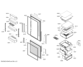 Схема №1 KGE39AW31 с изображением Дверь для холодильника Bosch 00710693