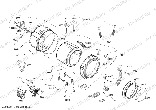 Схема №1 WFMC1001UC Nexxt 100 Series с изображением Кабель для стиралки Bosch 00605098