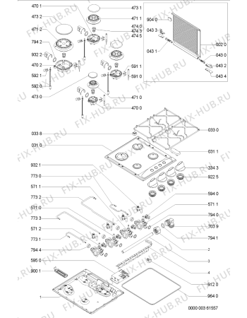 Схема №1 AKM 260 TF с изображением Втулка для электропечи Whirlpool 481244038924