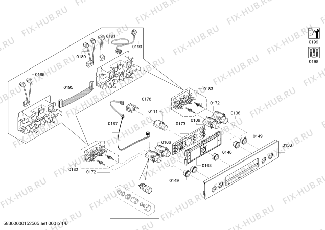 Схема №1 HB58GB570J с изображением Вентиляционный канал для плиты (духовки) Bosch 00667738