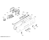 Схема №1 SGS46E32EU с изображением Передняя панель для посудомойки Bosch 00665301