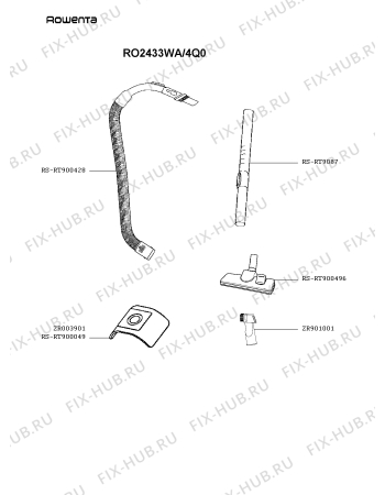Схема №1 RO2433WA/4Q0 с изображением Крышечка для мини-пылесоса Rowenta RS-RT900555