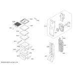 Схема №2 KAN90VI204 Side by side с изображением Контейнер для кубиков льда для холодильной камеры Bosch 12015213