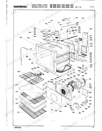 Схема №1 EE898124 с изображением Уплотнитель для плиты (духовки) Bosch 00157390