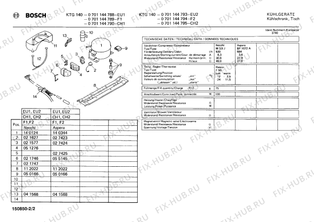 Взрыв-схема холодильника Bosch 0701144788 KTG140 - Схема узла 02
