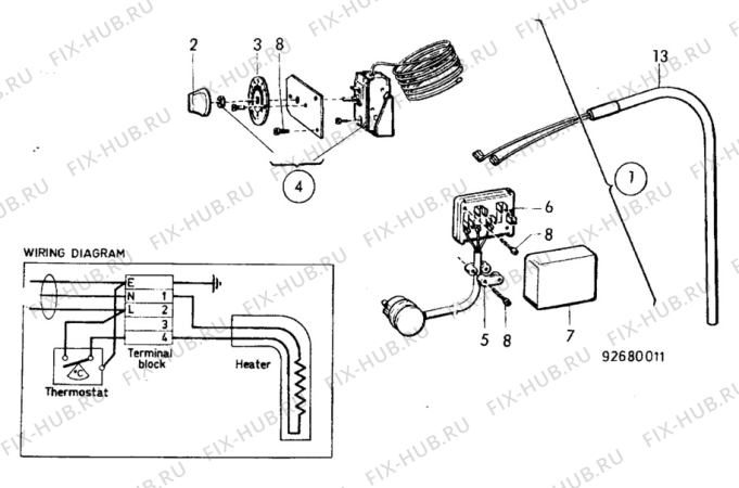 Взрыв-схема холодильника Unknown RAK362 - Схема узла C20 Electric armature  G