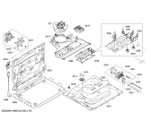 Схема №1 B13P40N1FR с изображением Панель управления для плиты (духовки) Bosch 00701126
