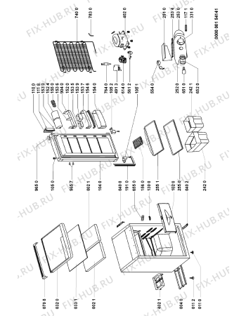 Схема №1 KVIK 2000/A с изображением Дверь для холодильной камеры Whirlpool 481241828302