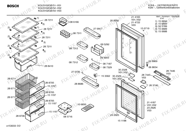 Схема №1 3FG563F с изображением Испаритель для холодильной камеры Bosch 00352571