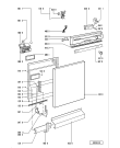 Схема №1 ADP 904/1 WH-10A с изображением Панель для электропосудомоечной машины Whirlpool 481245379838
