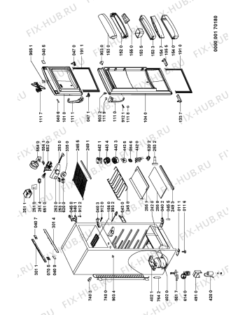 Схема №1 ARC 3700 с изображением Дверка для холодильника Whirlpool 481241619236