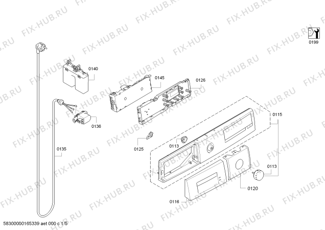 Схема №1 CMI140DTR с изображением Манжета люка для стиральной машины Bosch 00685491