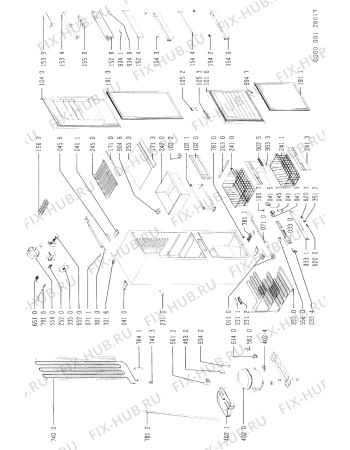 Схема №1 RFN320/G RFN 320/G/COMBI с изображением Панель ящика для холодильника Whirlpool 481944228758