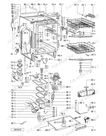 Схема №1 ADP 341/S WH с изображением Панель для посудомоечной машины Whirlpool 481245370971
