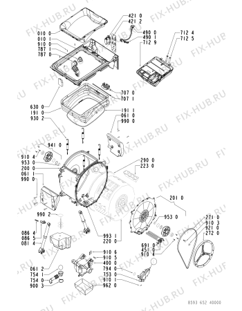 Схема №1 AWE 6511 с изображением Декоративная панель для стиралки Whirlpool 481245215614