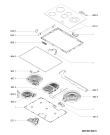Схема №1 AKT 834/NE с изображением Поверхность для плиты (духовки) Whirlpool 481244039771