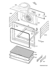 Схема №1 EP3013021M с изображением Противень (решетка) для плиты (духовки) Aeg 3878857204