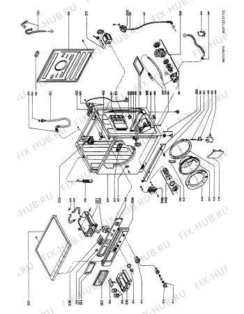 Схема №1 AWG 768 с изображением Труба для стиралки Whirlpool 481953028369