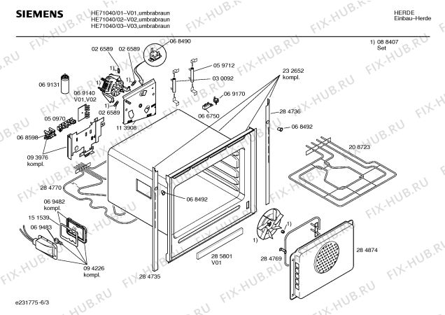 Схема №2 HE71040 с изображением Ручка регулировки мощности для духового шкафа Siemens 00069158