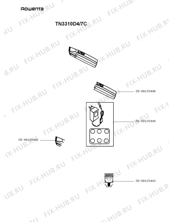 Схема №1 TN3310D4/7C с изображением Микронасадка для бритвы (эпилятора) Rowenta CS-00125440