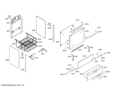 Схема №1 HSK66I43EH P3 INOX 6Q с изображением Провод для духового шкафа Bosch 00431334