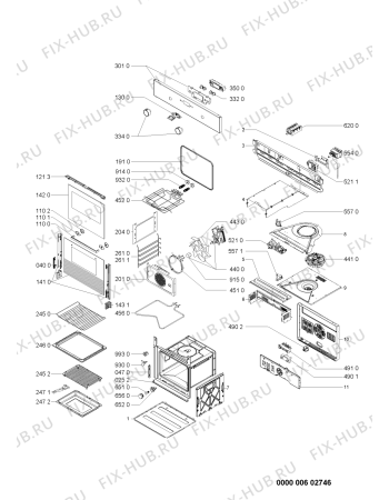 Схема №1 OVC10S (F091111) с изображением Руководство для духового шкафа Indesit C00371349