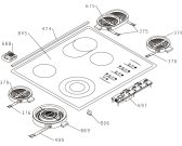 Схема №1 ECS6P2 (405627, SVK61SS) с изображением Поверхность для плиты (духовки) Gorenje 406000