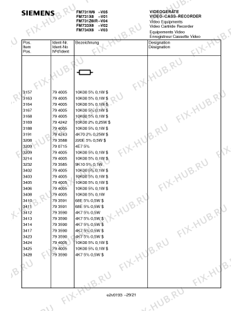 Схема №2 FM734X6 с изображением Инструкция по эксплуатации для телевизора Siemens 00531086
